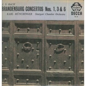 Bach, Munchinger LP Vinile Brandenburg Concertos Nos. 1, 3, 6 Vol. 1 / ACL68 Nuovo Bach, Munchinger LP Vinile Brandenburg Concertos Nos. 1, 3, 6 Vol. 1 / ACL68 Nuovo