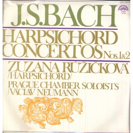 Bach, Neumann LP Vinile Harpsichord Concertos Nos. 1, 2 / ‎1100651 Sigillato