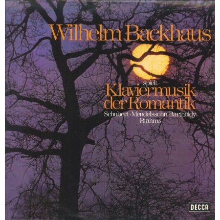 Wilhelm Backhaus LP Vinile Klaviermusik Der Romantik / Decca ‎– 641897AG Nuovo