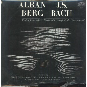Berg, Bach, Suk LP Vinile Violin Concerto / Cantata O Ewigkeit, Du Donnerwort / 50804 Berg, Bach, Suk LP Vinile Violin Concerto / Cantata O Ewigkeit, Du Donnerwort / 50804