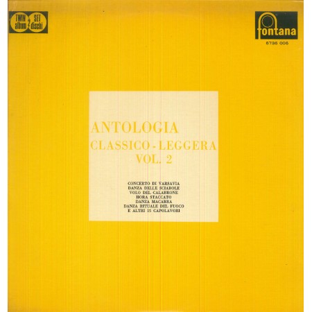 Various LP Vinile Antologia Classico - Leggera Vol. 2 / Fontana – 6736006 Nuovo