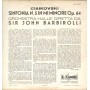 Sir Barbirolli, Orchestra Halle LP Vinile Sinfonia N. 5 In Mi Minore Op. 64 / KPLC15005 Nuovo