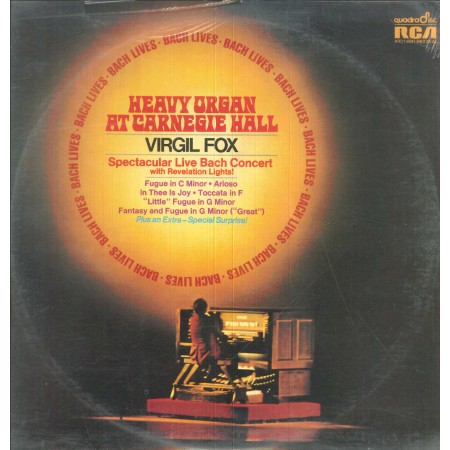 Virgil Fox LP Vinile Heavy Organ At Carnegie Hall / RCA Red Seal – ARD10081 Sigillato