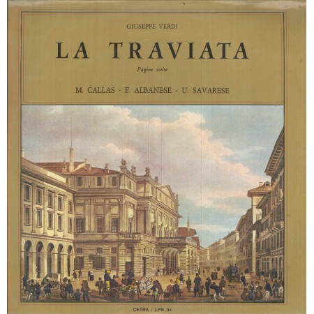 Giuseppe Verdi LP Vinile La Traviata, Pagine Scelte / Cetra – LPS34 Nuovo