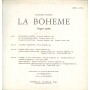 Puccini, Carteri, Tagliavini, Taddei LP Vinile La Boheme - Pagine Scelte / LPS31 Nuovo