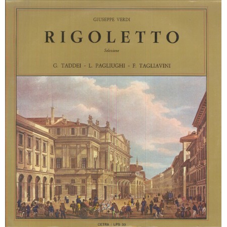 Giuseppe Verdi LP Vinile Rigoletto, Selezione / Cetra – LPS33 Nuovo