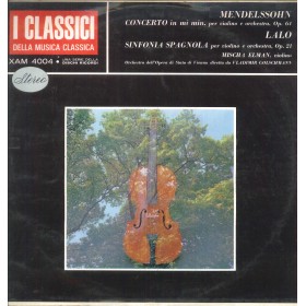 Mendelssohn LP Vinile Concerto In Mi Min., Sinfonia Spagnola Per Violino E Orch. / XAM4004 Mendelssohn LP Vinile Concerto In Mi Min., Sinfonia Spagnola Per Violino E Orch. / XAM4004