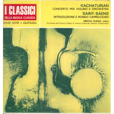 Khachaturian, Saint-Saens LP Vinile Concerto Per Violino E Orch., Rondo Capriccioso / XAM4016