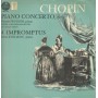 Chopin, Frugoni, Kyriakou LP Vinile Piano Concerto No. 1 - 4 Impromptus / BBH1460 Nuovo
