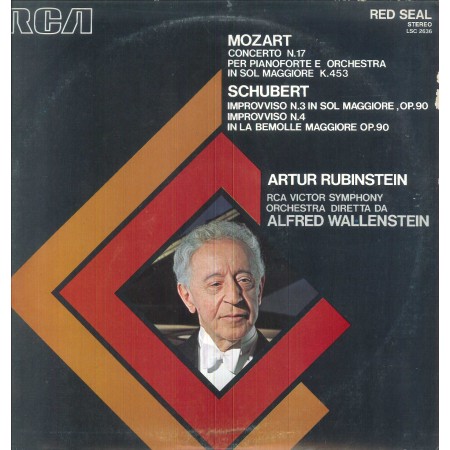 Mozart, Schubert LP Vinile Concerto N.17 Per Piano E Orch. / Improvviso N. 3, 4 / LSC2636