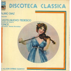 Díaz, Tedesco LP Vinile Quintetto Per Chitarra E Quartetto D'Archi, Suite Antica, Sonata Romantica Díaz, Tedesco LP Vinile Quintetto Per Chitarra E Quartetto D'Archi, Suite Antica, Sonata Romantica