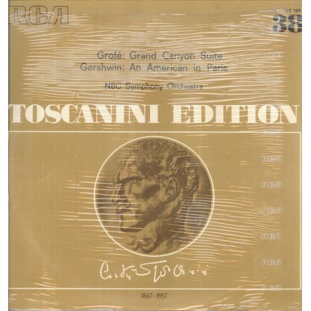 Toscanini, Grofe, Gershwin LP Vinile Grand Canyon Suite, An American In Paris / AT129 Sigillato