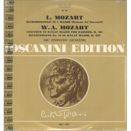 L. Mozart, W. A. Mozart LP Vinile Kindersinfonie, Concerto In B Flat, Divertimento / AT141