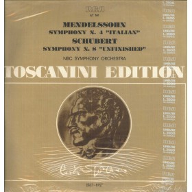 Mendelssohn, Schubert, Toscanini LP Vinile Symphony No. 4, 8 / RCA – AT101 Sigillato Mendelssohn, Schubert, Toscanini LP Vinile Symphony No. 4, 8 / RCA – AT101 Sigillato