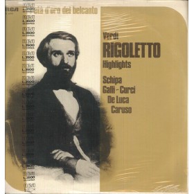 Verdi ,Schipa, Curci, De Luca, Caruso LP Vinile Rigoletto - Highlights / RCA – VL42797 Sigillato Verdi ,Schipa, Curci, De Luca, Caruso LP Vinile Rigoletto - Highlights / RCA – VL42797 Sigillato