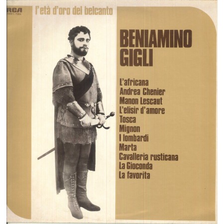 Beniamino Gigli LP Vinile Omonimo, Same / RCA – TVM17204 Nuovo