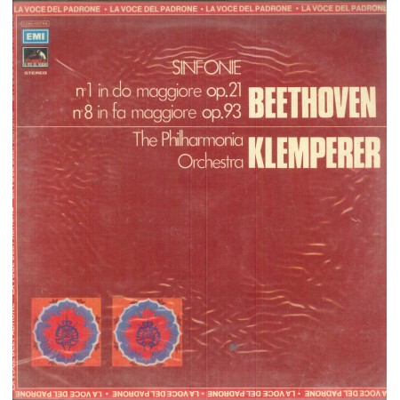 Beethoven, Klemperer LP Vinile Sinfonie N 1 In Do Maggiore, N 8 In Fa Maggiore / 3C06500794