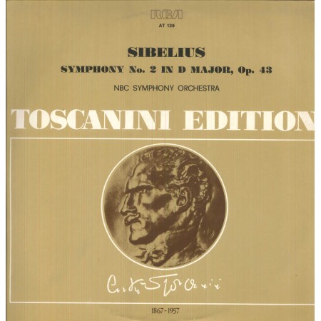 NBC Symphony Orchestra, Toscanini LP Vinile Symphony No. 2,In D major, Op.43 / AT139