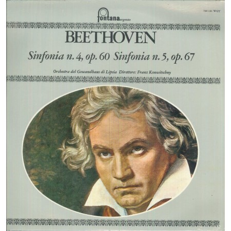 Beethoven, Konwitschny LP Vinile Sinfonia No. 4, 5 Op. 60, 67 / Fontana – 700141WGY