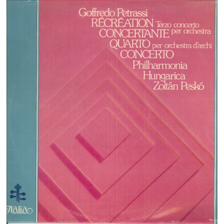 Petrassi, Pesko LP Vinile Recreation Concertante, Quarto Concerto / Italia – ITL70021