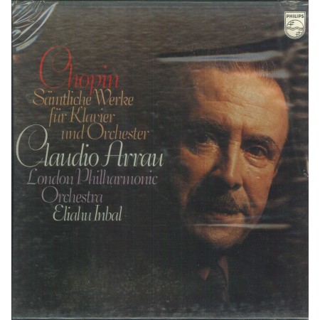 Chopin, Arrau LP Vinile The Complete Works For Piano And Orchestra / 6747003 Sigillato