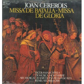 Joan Cererols LP Vinile Missa De Batalia, Missa De Gloria / HMI73095 Sigillato Joan Cererols LP Vinile Missa De Batalia, Missa De Gloria / HMI73095 Sigillato