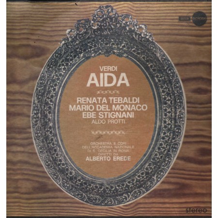 Verdi, Tebaldi, Del Monaco LP Vinile Aida / Decca – ECSI20810 Nuovo