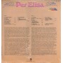Alberto Mozzati LP Vinile Per Elisa / Ricordi ‎– OCL16234 Sigillato
