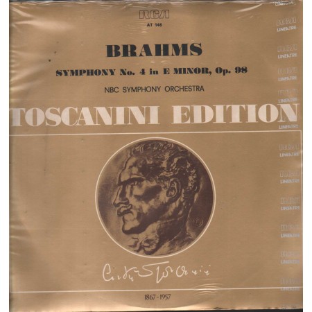 Brahms, NBC Symphony Orchestra LP Vinile Sinfonie Nr.4 In E Minore, Op. 98 / AT146 Sigillato