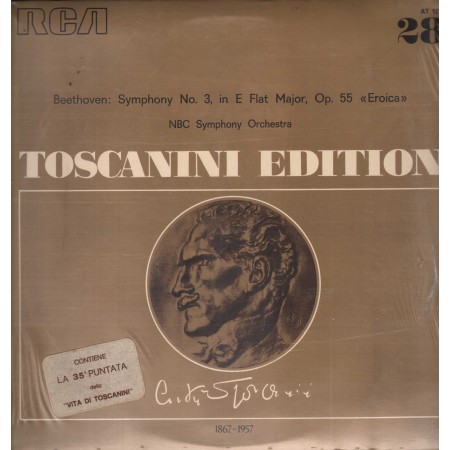 Toscanini, Beethoven LP Vinile Symphony N. 3 In E Flat Major, Op. 55 Eroica / AT121