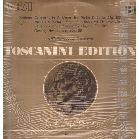 Brahms, Toscanini LP Vinile Concerto For Violin, Variations A Theme, Parzen / AT125