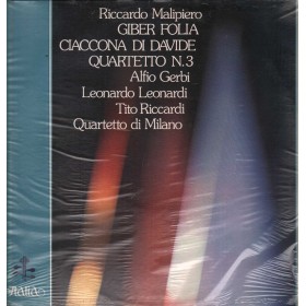 Malipiero, Gerbi LP Vinile Giber Folia, Ciaccona Di Davide, Quartetto Sigillato Malipiero, Gerbi LP Vinile Giber Folia, Ciaccona Di Davide, Quartetto Sigillato