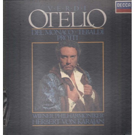 Verdi, Del Monaco, Tebaldi, Protti, Karajan LP Vinile Otello / Decca – 4116181 Sigillato