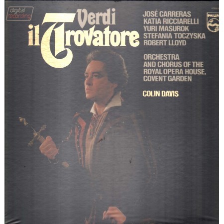 Verdi, Carreras, Ricciarelli LP Vinile Il Trovatore / 6769063 Sigillato