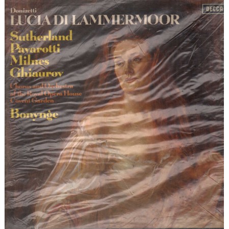 Donizetti, Sutherland, Pavarotti LP Vinile Lucia Di Lammermoor / SET52830 Sigillato