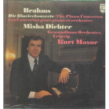 Brahms, Dichter, Masur LP Vinile Die Klavierkonzerte / Philips – 6769013 Sigillato