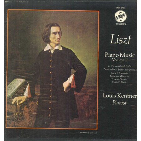 Liszt, Kentner LP Vinile Piano Music Volume II / VOX ‎– SVBX5453 Nuovo