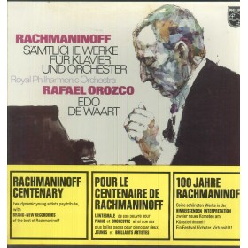 Rachmaninoff, Orozco LP Vinile Samtliche Werke Fur Klavier Und Orchester / 6747066 Nuovo Rachmaninoff, Orozco LP Vinile Samtliche Werke Fur Klavier Und Orchester / 6747066 Nuovo