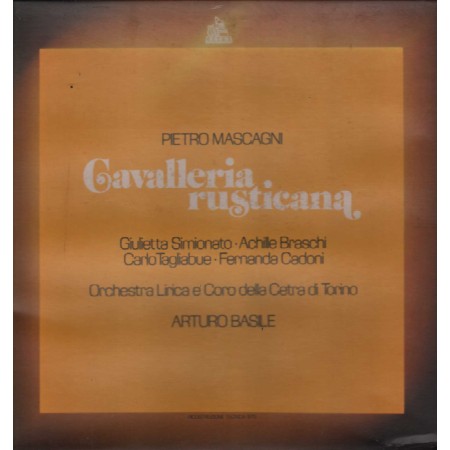 Mascagni, Arturo Basile LP Vinile Cavalleria Rusticana / Cetra – LPO22016 Nuovo