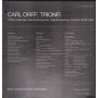 Carl Orff LP Vinile Trionfi, Burana - Carmina - Trionfo di Afrodite / ACN40003 Sigillato