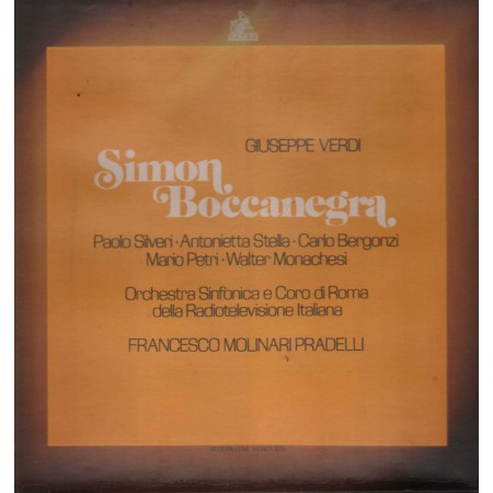 Verdi, Pradelli LP Vinile Simon Boccanera / Cetra – LPO32029 Nuovo