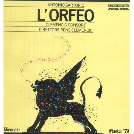Sartorio, Consort ‎LP Vinile L' Orfeo / Fonit Cetra ‎– LMA3001 Nuovo