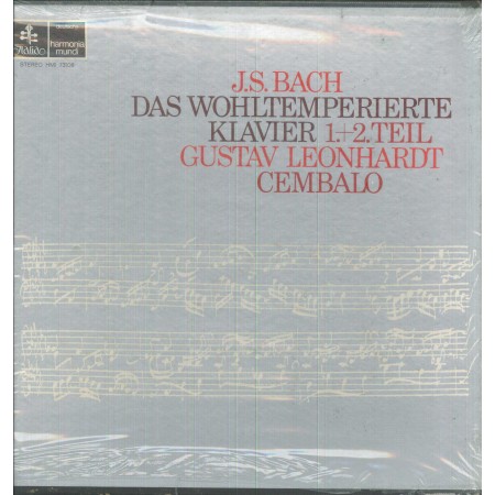 Bach, Leonhardt LP Vinile Das Wohltemperierte Klavier, 1, 2 / Italia – HMI73106 Sigillato