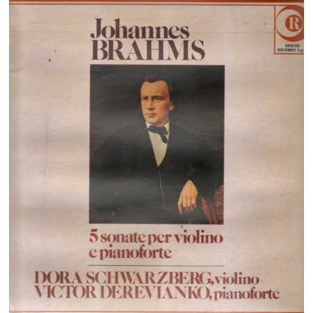 Brahms, Schwarzberg ‎LP Vinile 5 Sonate Per Violino E Pianoforte / ARCL327004 Nuovo