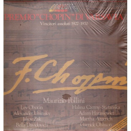 Various LP Vinile Premio Chopin Di Varsavia 1927- 1970 / Ricordi – AOCL416003 Sigillato