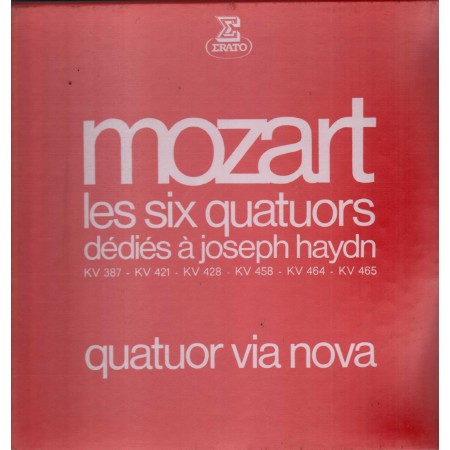 Mozart, Quatuor Via Nova LP Vinile Les Six Quatuors Dedies A Haydn / STU70815 Sigillato