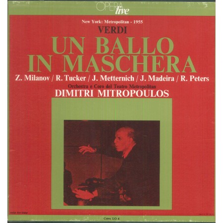 Verdi, Mitropoulos LP Vinile Un Ballo In Maschera / Cetra – LO4 Nuovo