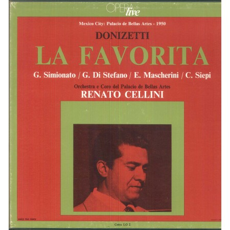 Donizetti, Mascherini, Cellini LP Vinile La Favorita / Cetra – LO2 Nuovo
