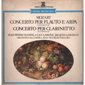 Mozart, Rampal LP Vinile Concerto Per Flauto E Arpa, E Clarinetto / EFM8200 Mozart, Rampal LP Vinile Concerto Per Flauto E Arpa, E Clarinetto / EFM8200