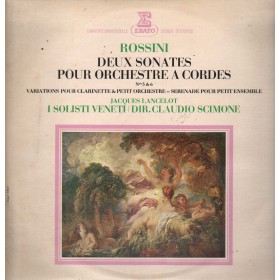 Rossini, Lancelot LP Vinile Deux Sonates Pour Orchestre A Cordes / Erato – STU70490 Rossini, Lancelot LP Vinile Deux Sonates Pour Orchestre A Cordes / Erato – STU70490